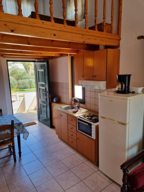 Kuchyň nebo kuchyňský kout v ubytování Irida Apartments -EX BLAZIS HOUSE