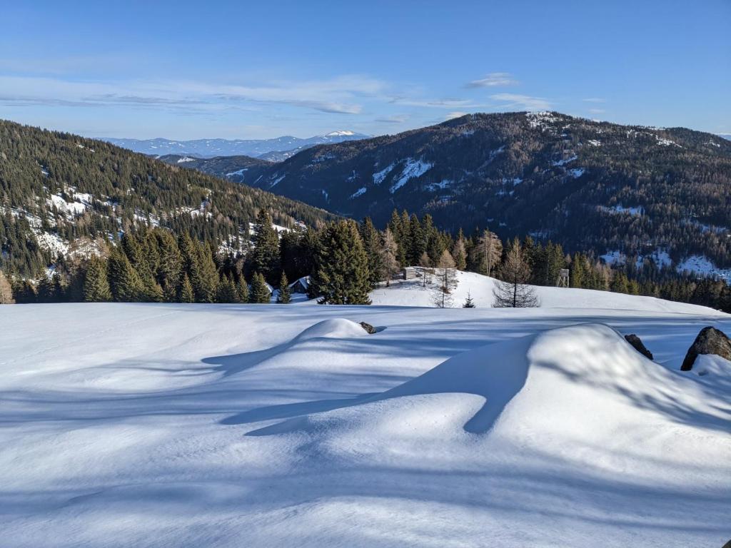 Un paisaje natural cerca del chalet de montaña