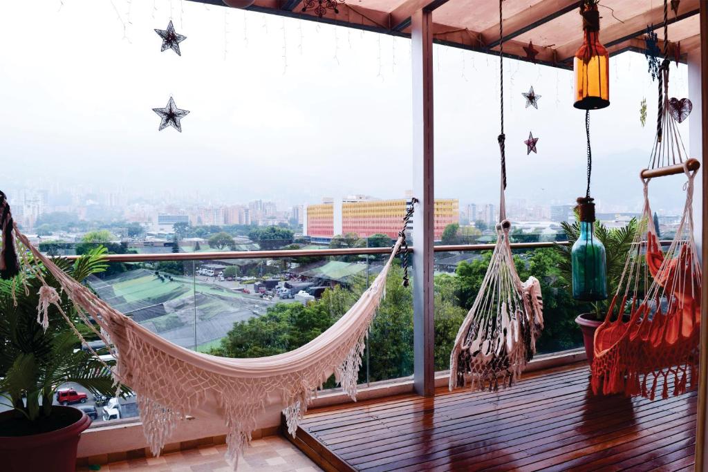 Balkón nebo terasa v ubytování Hotel Sixtina Plaza Medellin
