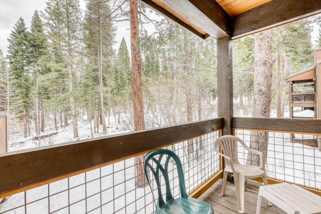 Balkón nebo terasa v ubytování Evergreen Escape