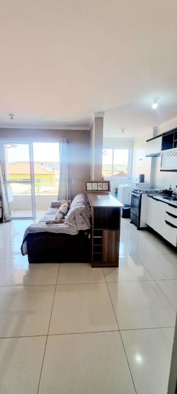 Kuchyň nebo kuchyňský kout v ubytování Apto na praia dos ingleses