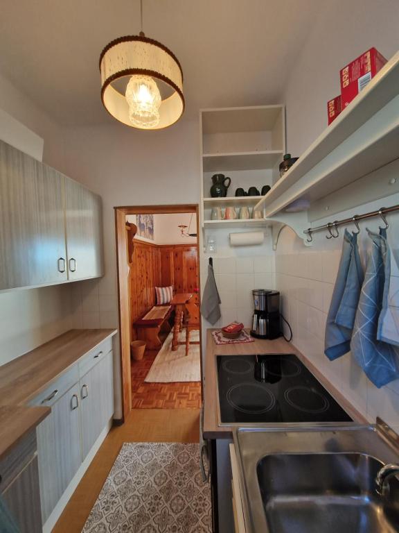 Una cocina o cocineta en LaLo Alm - Berge erleben