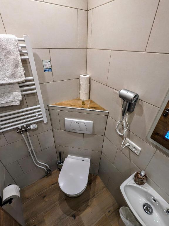 Koupelna v ubytování Hotel am Rathaus
