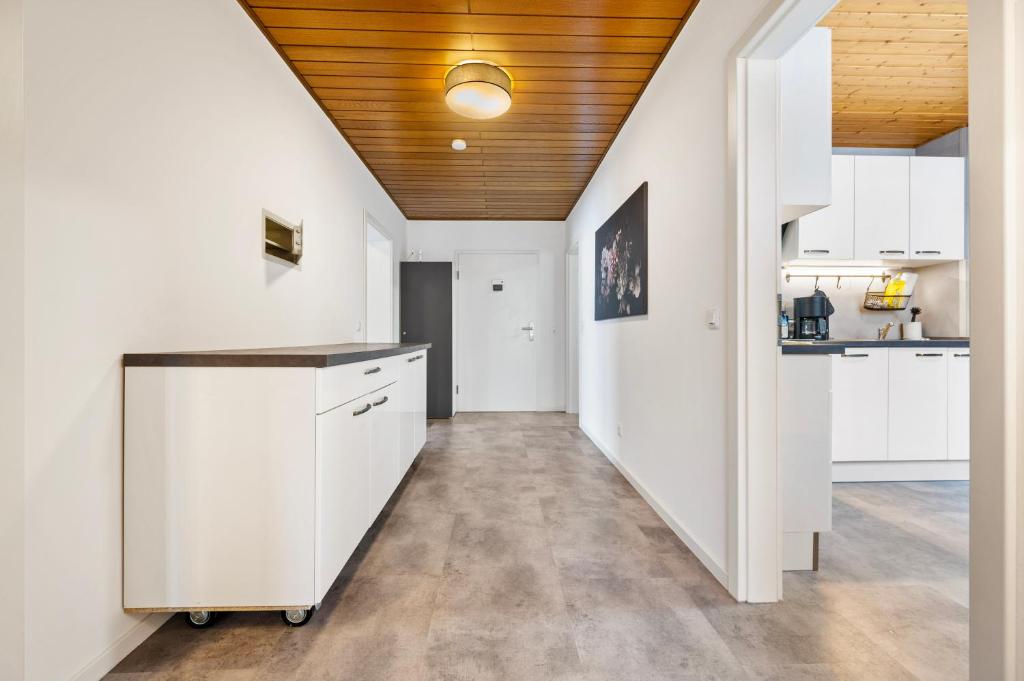 Kuchyň nebo kuchyňský kout v ubytování Wohnung Weitblick
