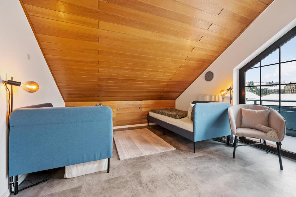 Posezení v ubytování Wohnung Weitblick