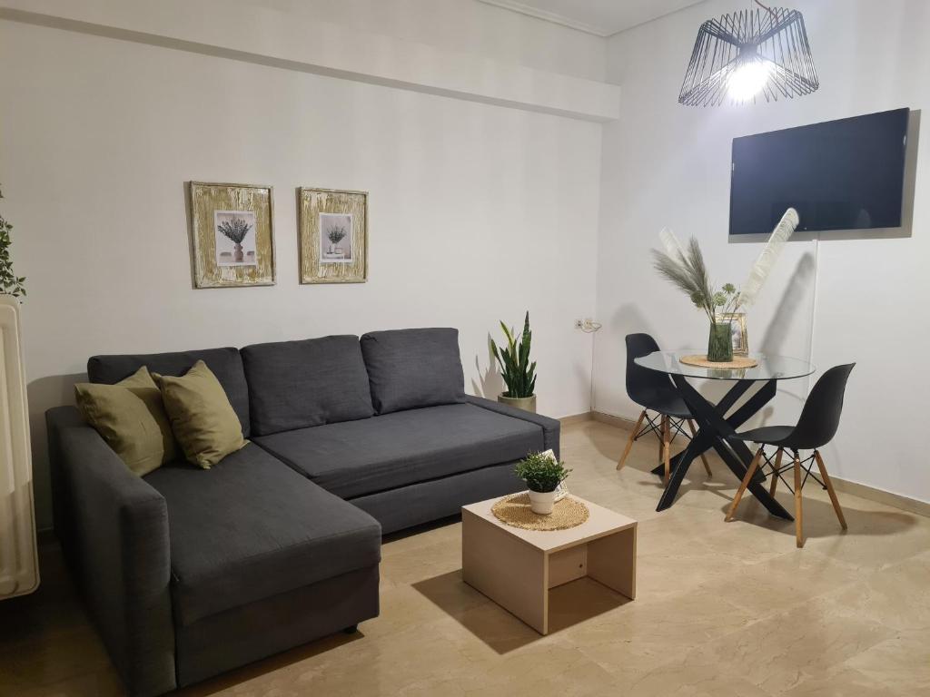 Χώρος καθιστικού στο Apartment in the heart of the city 3A