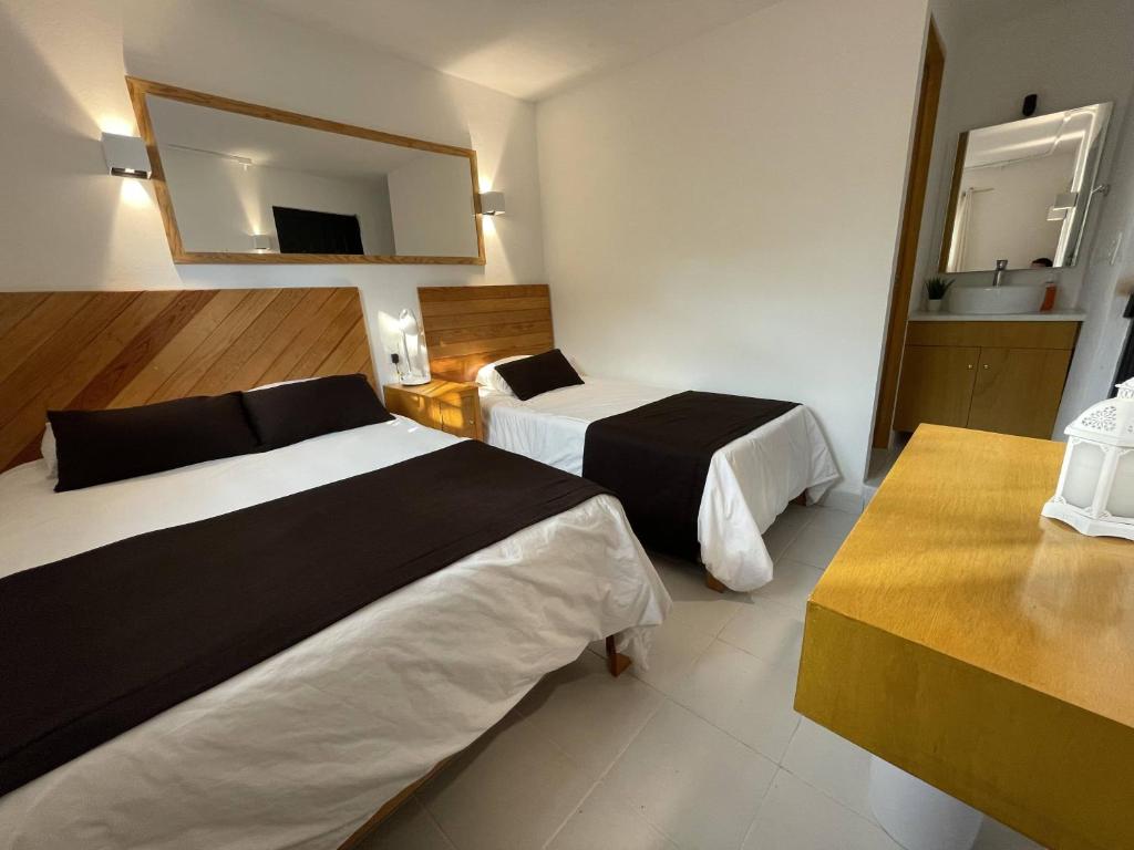 Hostal Roma Condesa - Twin Room With Private Bathroom