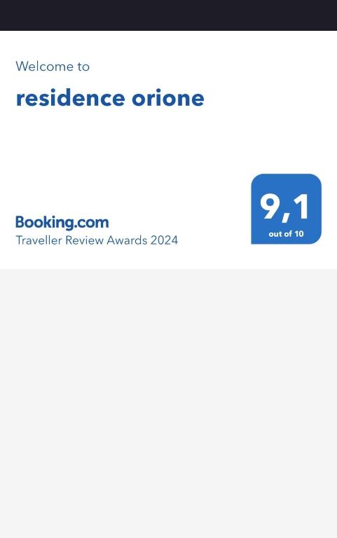 Certifikát, hodnocení, plakát nebo jiný dokument vystavený v ubytování residence orione