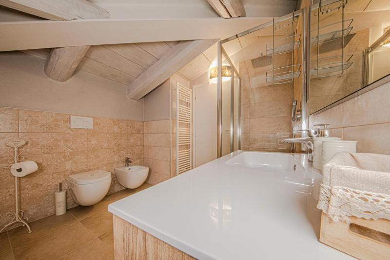 Koupelna v ubytování B&B Ca' Bernai