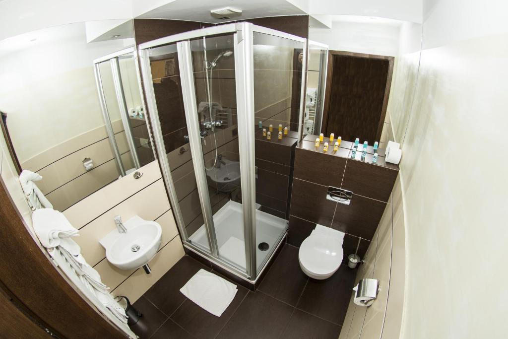 Ванная комната в Hotel Olecki