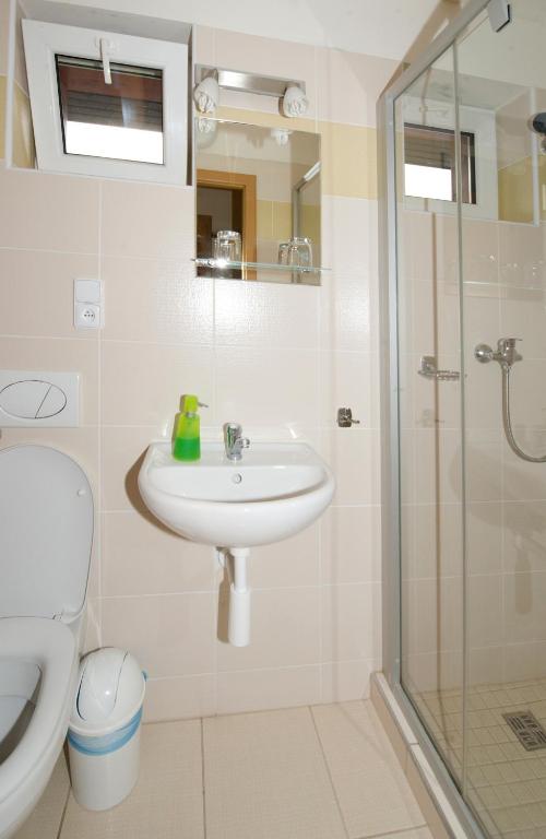 Koupelna v ubytování Horský Hotel Skiland