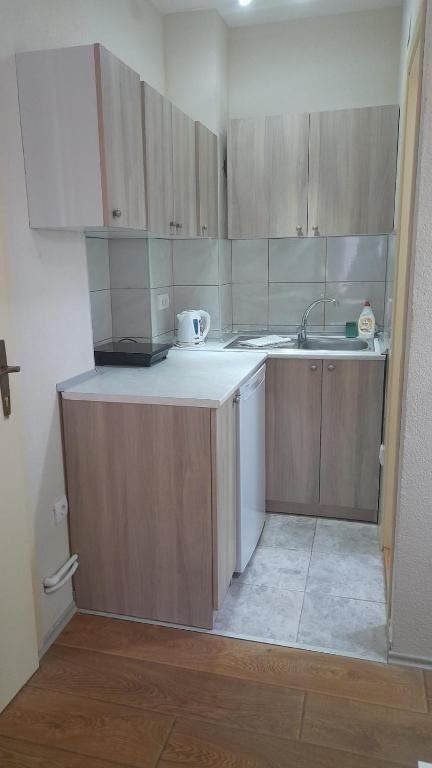 Kuchyň nebo kuchyňský kout v ubytování Apartmani Filip