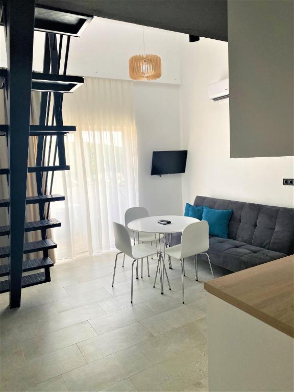 Posezení v ubytování Apartments Magic box II