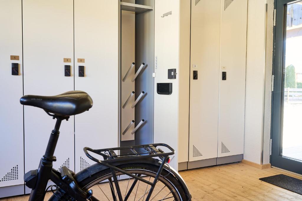 Fitness centrum a/nebo fitness zařízení v ubytování Oberstdorfer Ferienwelt