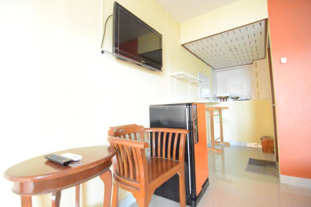 TV a/nebo společenská místnost v ubytování Techno Riverview Resort