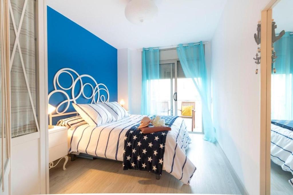 Postel nebo postele na pokoji v ubytování Respira Mediterraneo 100 Mandala apARTments
