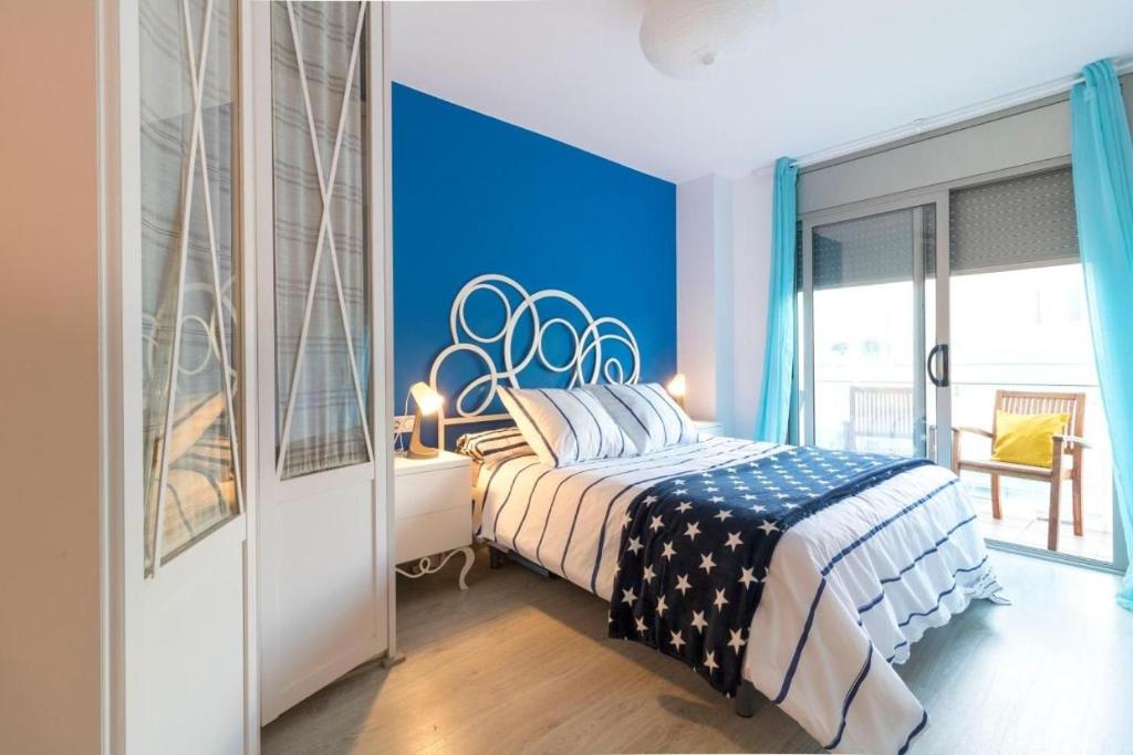 Postel nebo postele na pokoji v ubytování Respira Mediterraneo 100 Mandala apARTments
