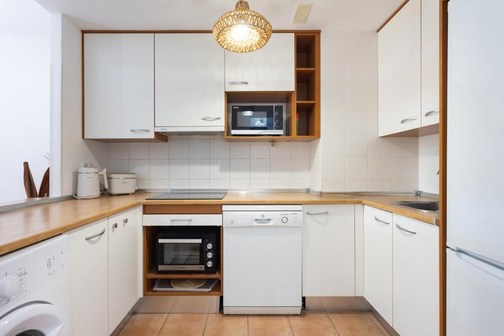 Kuchyň nebo kuchyňský kout v ubytování Casa Kos