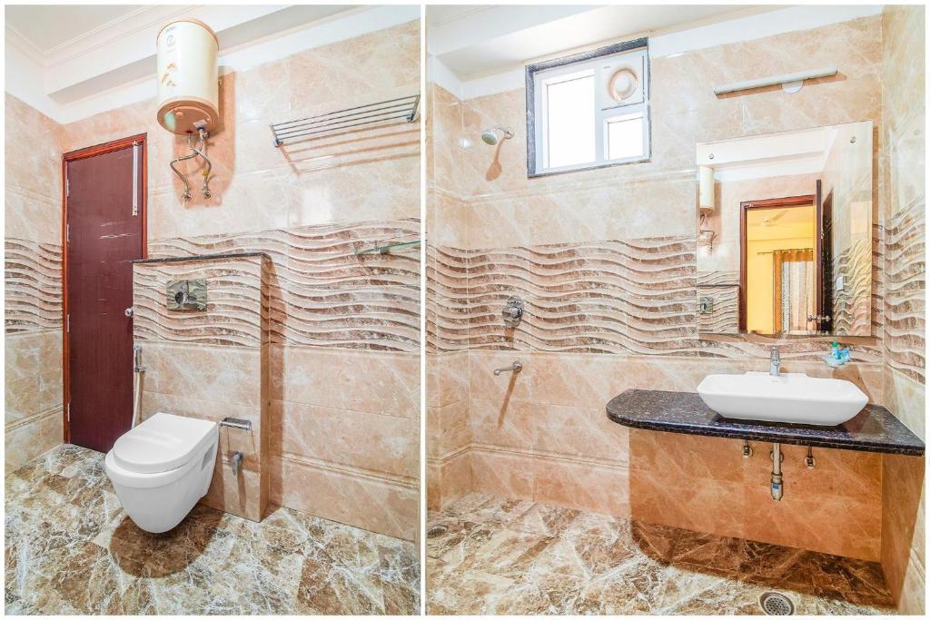 Koupelna v ubytování FabHotel VR Stay