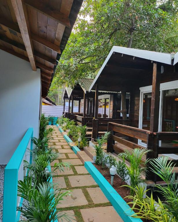 Zahrada ubytování Sand Tent Beach House PALOLEM