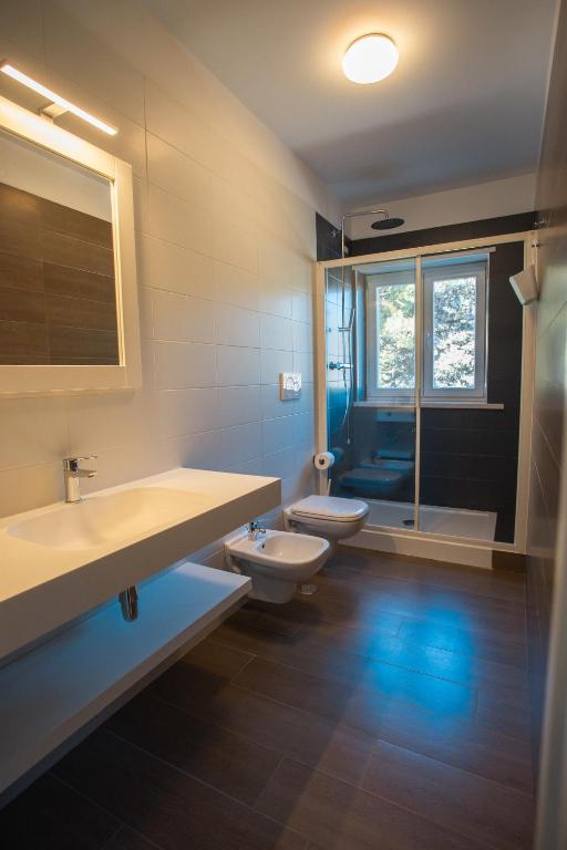 Koupelna v ubytování Tre cancelli rooms