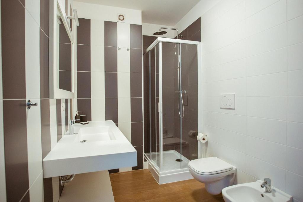 Koupelna v ubytování Tre cancelli rooms