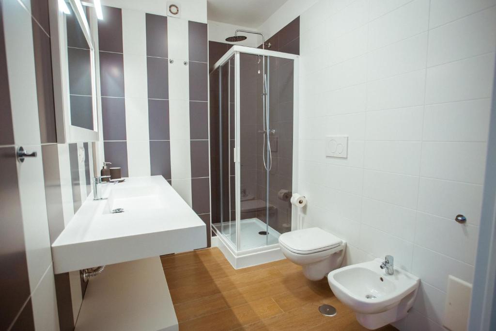 Koupelna v ubytování Tre cancelli rooms