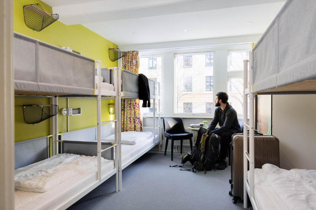 Postel nebo postele na pokoji v ubytování Backpackers Göteborg