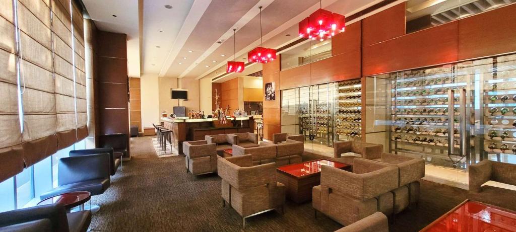 Posezení v ubytování Radisson Blu Hotel, Greater Noida