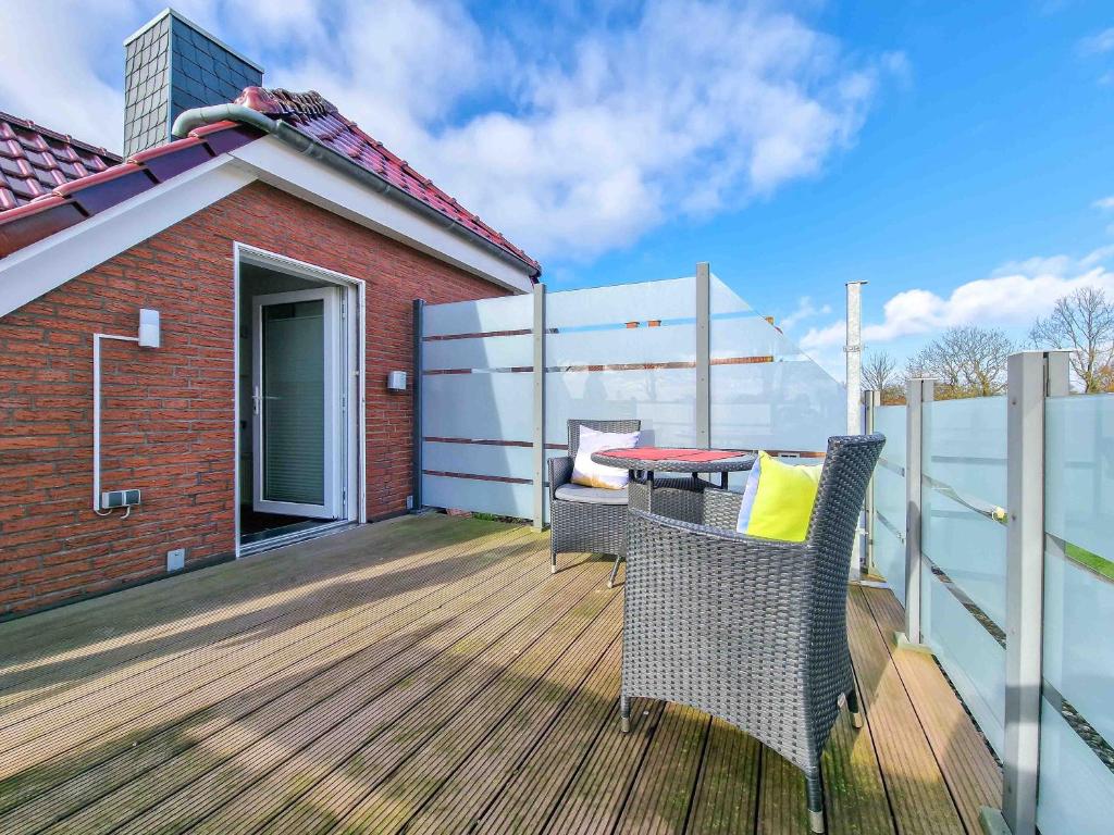 Balkón nebo terasa v ubytování Sonnendeck