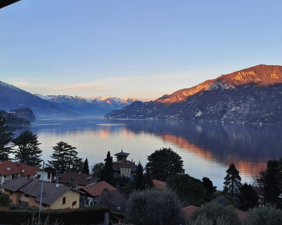 a view of a lake with mountains in the background at Da Vinci Refuge 2 in Limonta