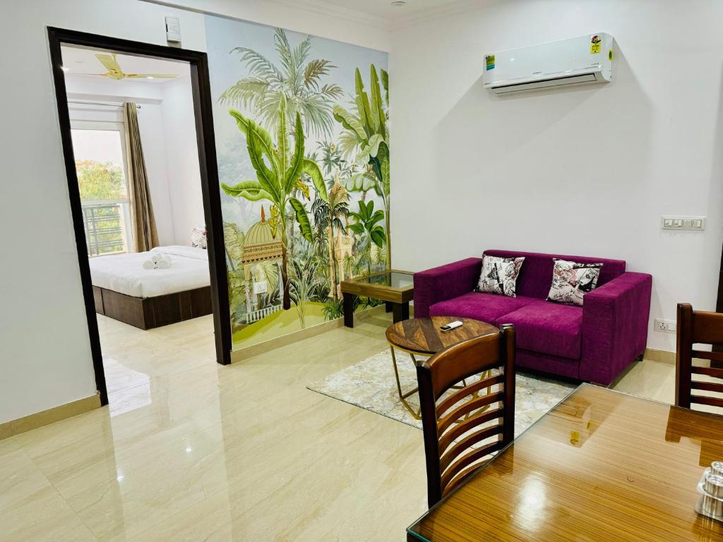 Posezení v ubytování ZEN Suites - Golf Course Road Gurgaon
