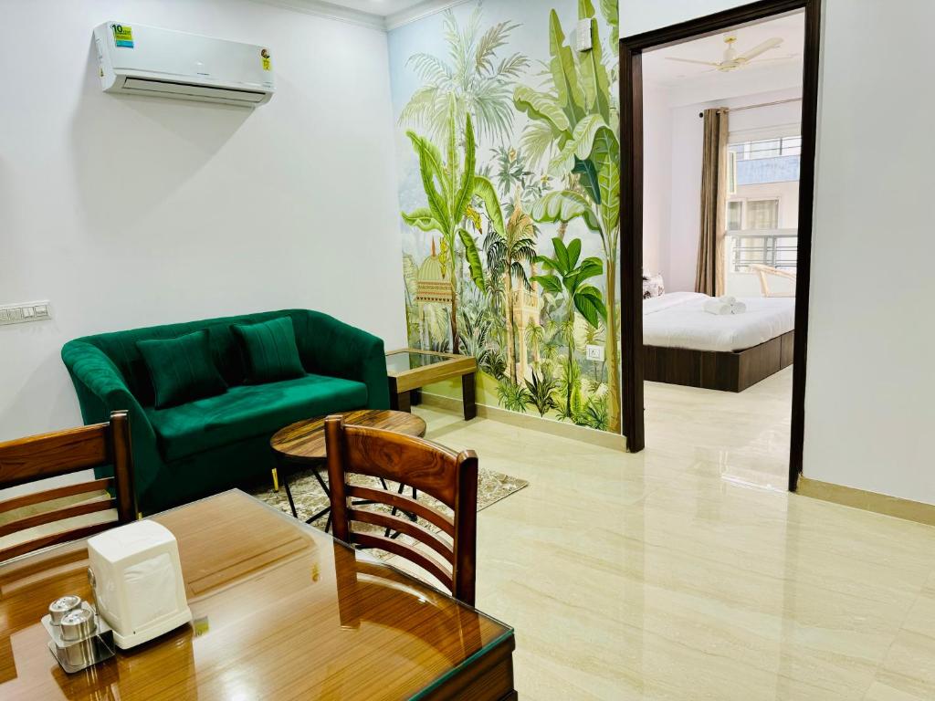 Posezení v ubytování ZEN Suites - Golf Course Road Gurgaon
