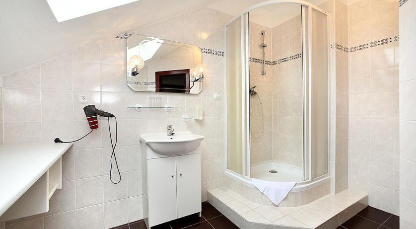 Koupelna v ubytování HOTEL RAJSKY