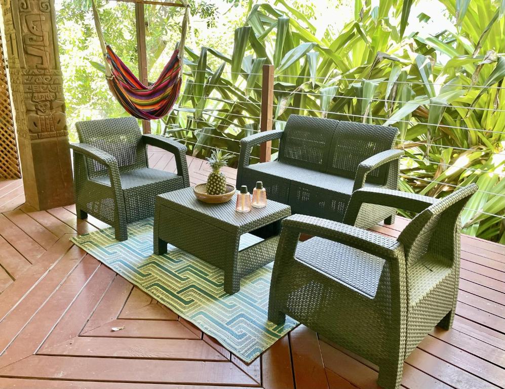 Zahrada ubytování Casa Maya