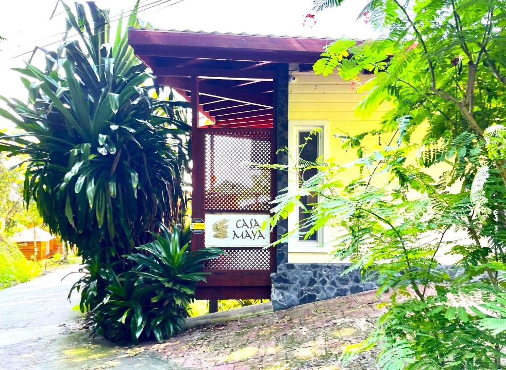 Zahrada ubytování Casa Maya