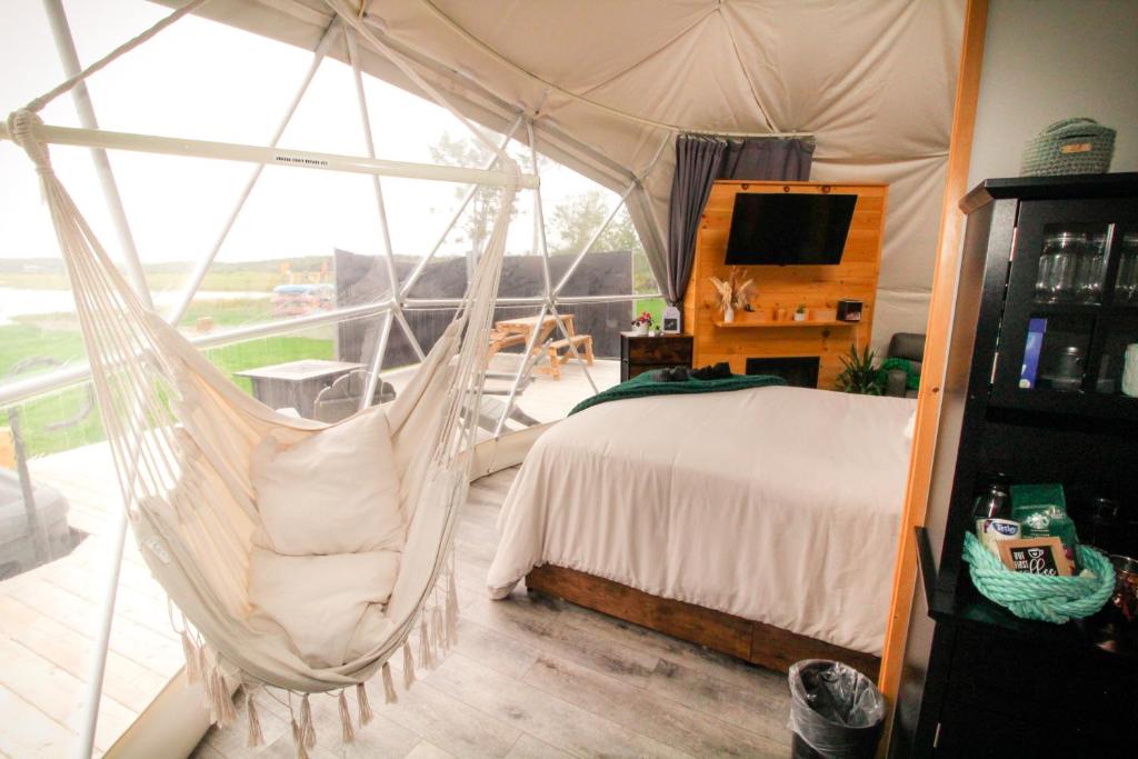 Postel nebo postele na pokoji v ubytování Island Beach Hideaways