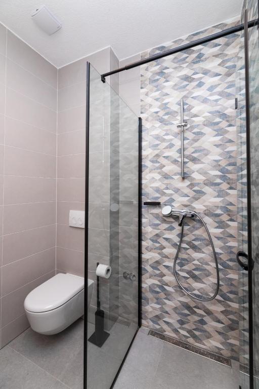 Koupelna v ubytování Hotel Sveta Ana