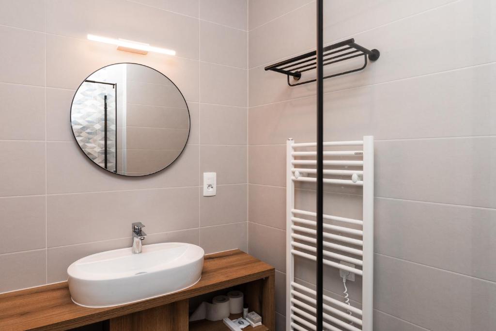 Koupelna v ubytování Hotel Sveta Ana