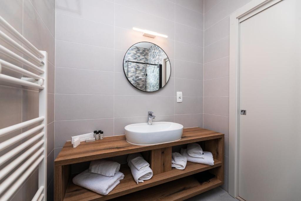 Koupelna v ubytování Hotel Sveta Ana