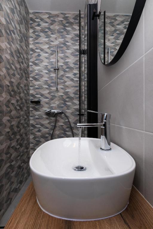 Koupelna v ubytování Hotel Sveta Ana