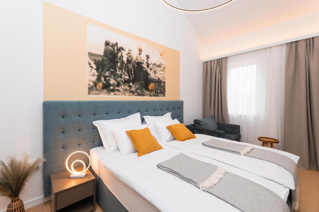 Postel nebo postele na pokoji v ubytování Hotel Sveta Ana