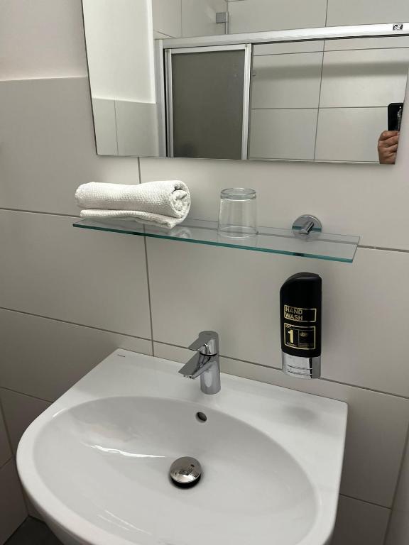 Koupelna v ubytování City Hotel Post 21
