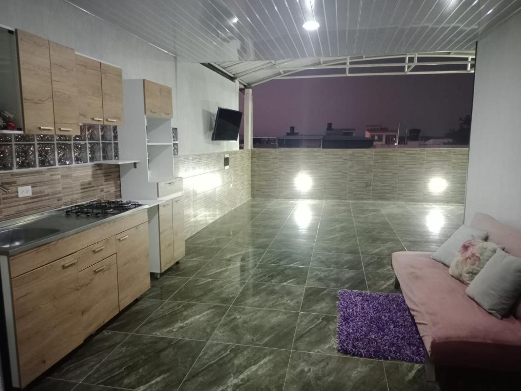 Kuchyň nebo kuchyňský kout v ubytování APARTAMENTO TERRAZA