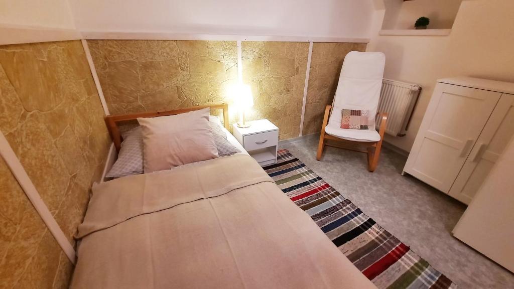 Postel nebo postele na pokoji v ubytování Apartmán Franz Josef