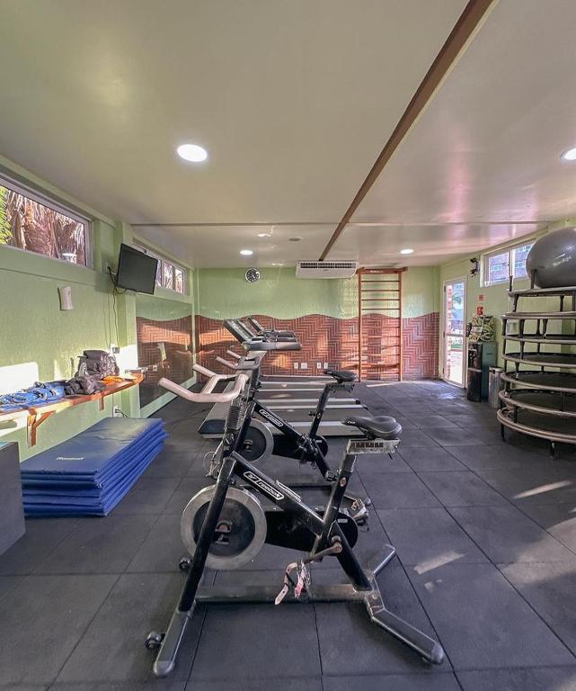Fitness centrum a/nebo fitness zařízení v ubytování Gran Lençóis Flat Residence