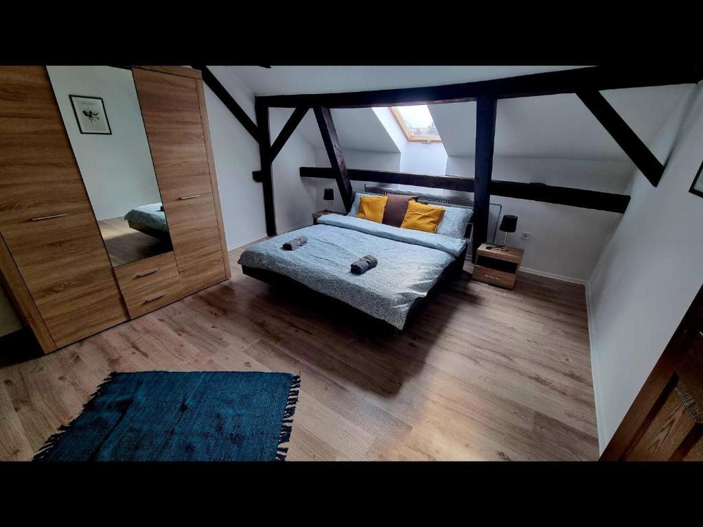 Postel nebo postele na pokoji v ubytování DáMa Apartments