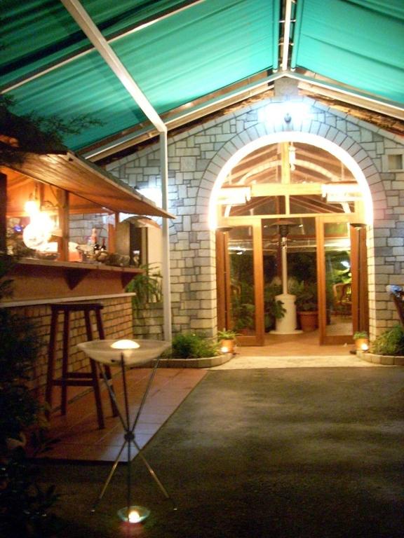 Patio nebo venkovní prostory v ubytování Hotel Baron