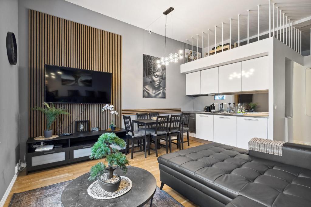 Kuchyň nebo kuchyňský kout v ubytování Spacious & stylish apartment in Oslo - Supercentral