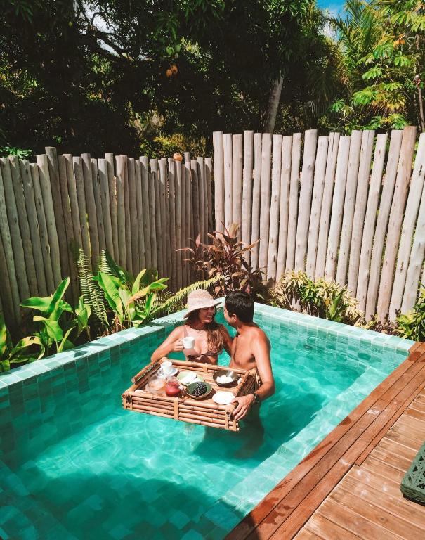 Hosté ubytování LAUS Bangalôs Experience - Piscina Privativa - Praia de Algodões - Península de Maraú - Bahia